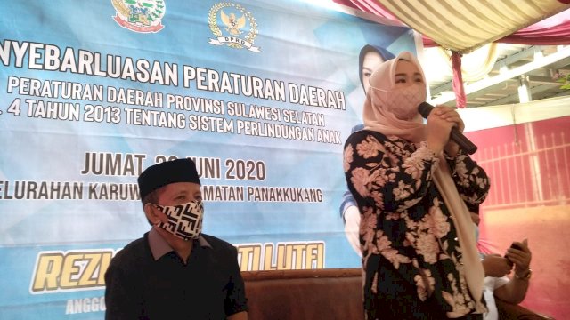 Rezki Mulfiati Sosialisasikan Perda Sistem Perlindungan Anak di Karuwisi Utara