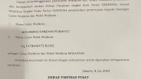 ADAMA Kantongi Rekomendasi Gerindra