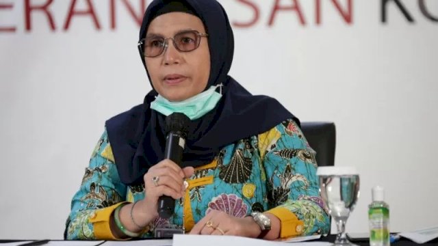 Wakil Ketua KPK Lili Pintauli Siregar dalam konferensi pers Kinerja KPK Semester I 2020 di gedung KPK Jakarta, Selasa (18/8). (humas KPK)