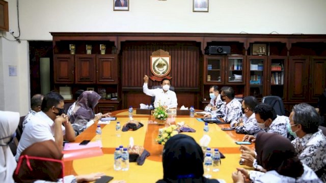 Bersama PGRI, Pj Walikota Bahas Kondisi Pendidikan di Makassar