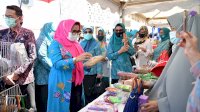 Tidak Pakai Masker Dilarang Belanja di Pasar Murah