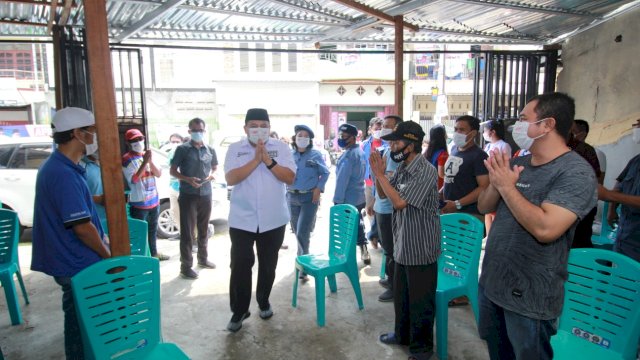 Pasangan calon Wali Kota dan Wakil Wali Kota Makassar, Munafri Arifuddin-Rahman Bando (Appi-Rahman) temui warga Maccini Raya, Selasa (27/10/2020)