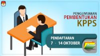 Yuk Mendaftar Jadi Petugas KPPS, Pendaftaran Dibuka Mulai 7 Oktober