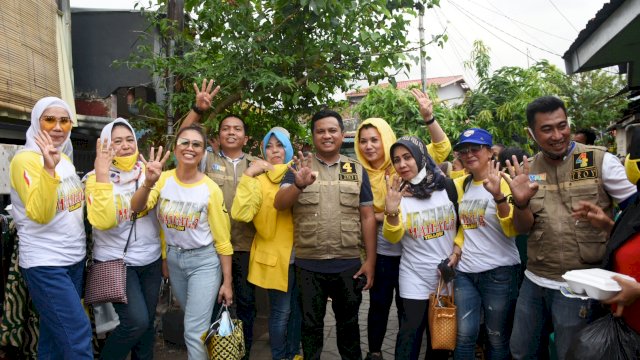 Calon Wali Kota Makassar, Andi Zunnun Armin bersama Tim Mahala penuhi kerinduan Warga Tinumbu, Kamis (19/11/2020).