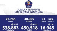 Kasus COVID-19 di Penghujung November Bertambah 4.617, Sembuh 4.725 Orang