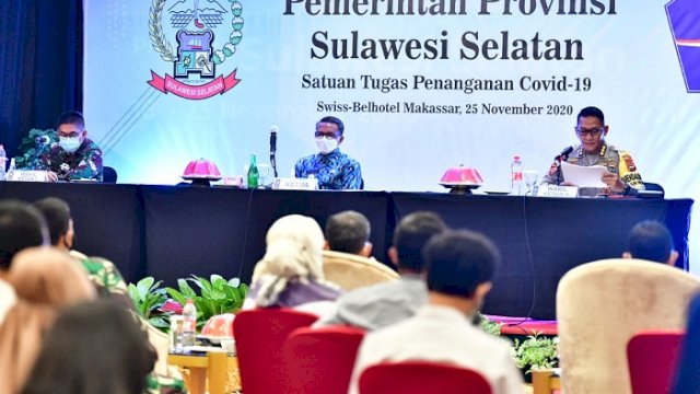 Sulsel Jadi Contoh Nasional Penanganan Covid-19, Nurdin: Harus Dipertahankan