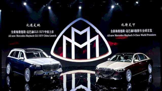 Mercedes-Maybach S-Class dan Mercedes-Maybach GLS 600 4Matic yang diluncurkan di China 20 November 2020. (ANTARA/Mercedes-Benz)