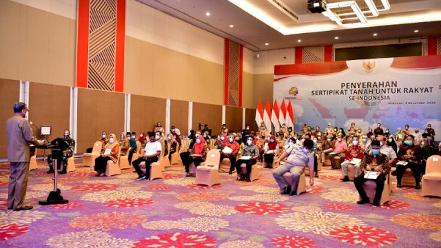 9.049 Sertifikat Tanah Masyarakat Makassar, Gowa dan Maros Diserahkan