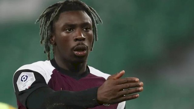 Moise Kean dipinjamkan ke PSG dari Everton selama satu musim sejak Oktober 2020. ANTARA/REUTERS/GONZALO FUENTES.