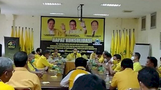 Jelang Musda, Golkar Makassar Gelar Rapat Konsolidasi