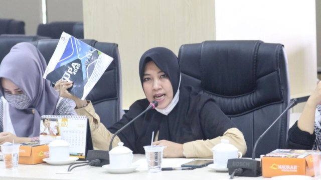 Anggota DPRD Makassar dari Fraksi Demokrat, Fatma Wahyuddin. 