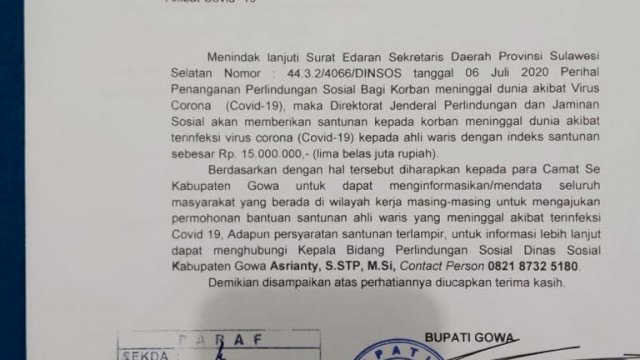 Ahli Waris Korban Meninggal Akibat Covid-19 Dapat Santunan Rp 15 Juta, Ini Syaratnya