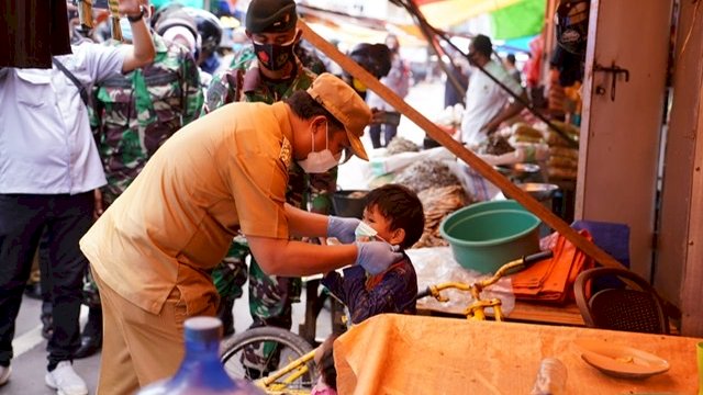 Wagub, Pangdam dan Kapolda Sisir Empat Titik Keramaian, Sosialisasi Prokes Covid-19