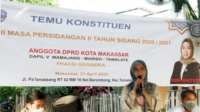 Budi Hastuti Temu Konstituen di Barombong, Warga Minta Perbaikan Drainase hingga Lampu Jalan