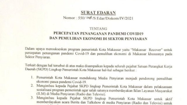 Harsiarnas ke-88, Ini ‘Kado Istimewa’ dari Walikota Makassar untuk Radio dan TV