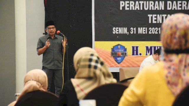 Anggota DPRD Makassar, Nasir Rurung sosialisasikan Perda Pajak Daerah, di Hotel Maxone, Senin (31/5/2021).