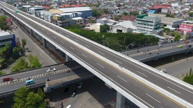 Dokumentasi: Jalan Tol Layang AP Pettarani, Makassar. (int)