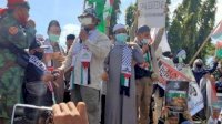 Aksi Bela Palestina di Makassar, Kumpulkan Dana hingga Rp20 Juta
