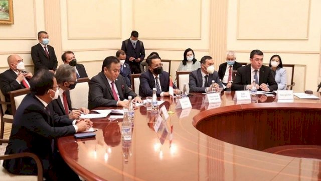 Rudianto Lallo Dampingi Rahmat Gobel ke Uzbekistan Bahas Kerjasama Perdagangan hingga Pertukaran Pelajar