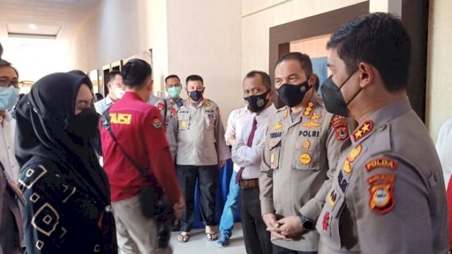 Kapolda Sulsel Irjen Pol Merdisyam dan Bupati Luwu Utara Indah Putri Indriani, Rabu (9/6/2021).