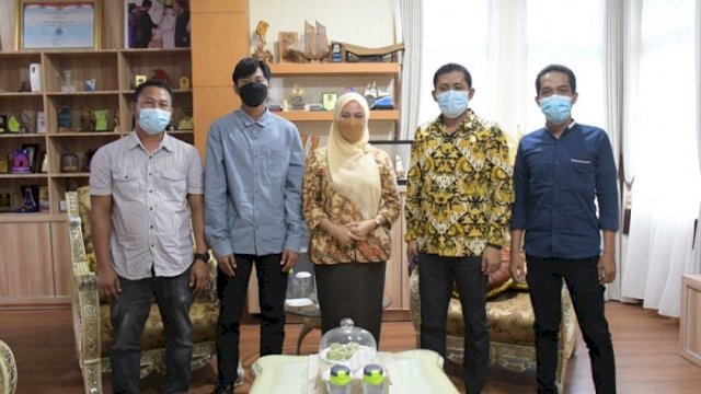 Muhammad Arham saat sowan ke Bupati, di ruang kerja Bupati, Senin (7/6/2021).