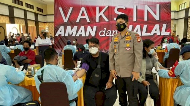 Yuk Ikutan, Polda Sulsel Menggelar Vaksinasi Massal Covid-19