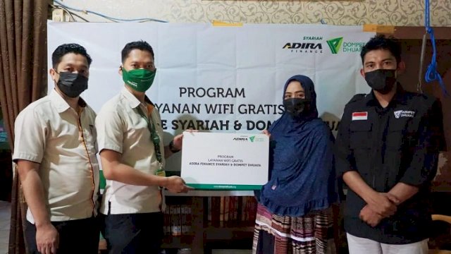 Adira Finance Syariah dan Dompet Dhuafa Salurkan Wifi Gratis Untuk Rumah Belajar
