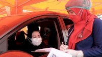 Vaksinasi Massal secara Drive Thru di Gowa, Peserta Melebihi Target