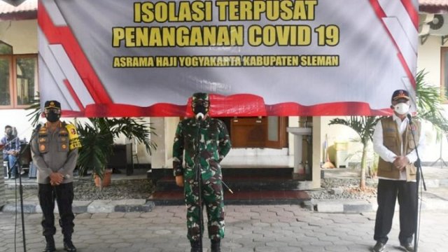 Panglima TNI Tinjau Isolasi Terpusat di Sleman, Ingatkan Tetap Tegakkan Prokes