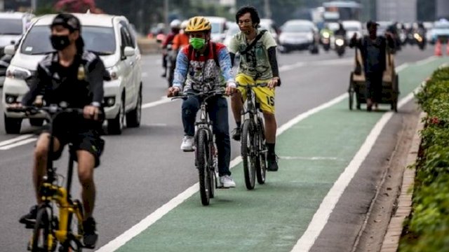 DPRD dan Dishub Makassar sedang menggodok Ranperda Bersepeda untuk memberi hak kepada para pesepeda dan juga pengguna jalan lainnya. (int)