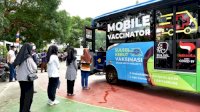 Ingin Segera Belajar Tatap Muka, Pelajar Antusias Vaksin Lewat Mobile Vaccinator
