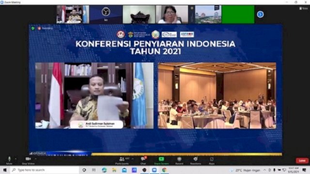 Andi Sudirman Buka Konferensi Penyiaran Indonesia 2021, Dihadiri Menparekraf