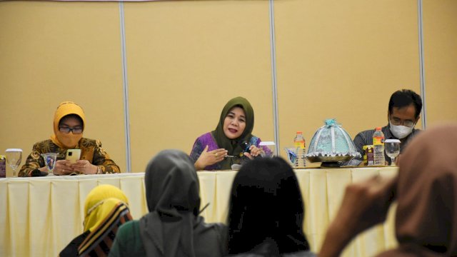 Anggota DPRD Makassar, Nurul Hidayat sosialisasikan Perda Pemberian ASI Ekslusif, di Hotel Pessona, Kamis (2/9/2021).