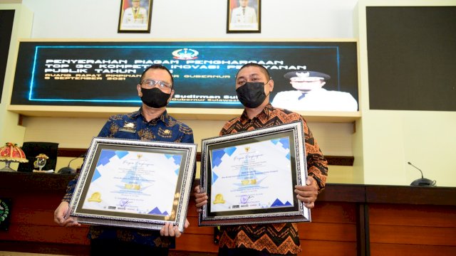 Dua Inovasi Dinas PMPTSP Sulsel Masuk Top 30 Kompetisi Inovasi Pelayanan Publik, Inovator Diganjar Penghargaan