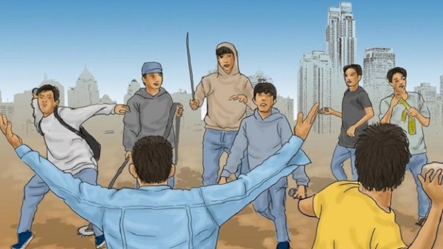 ilustrasi tawuran (int)