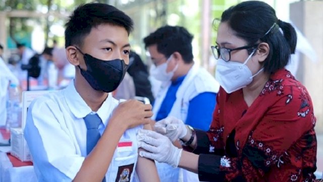 Vaksinasi Pelajar Gowa Baru 50 Persen, Kamsina Harapkan ASN Ikut Lakukan Edukasi