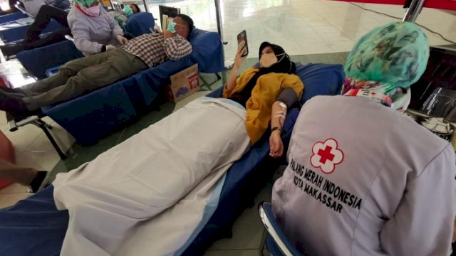Kumpulkan 110 Kantong Darah, Ketua PMI Makassar Apresiasi GMTD
