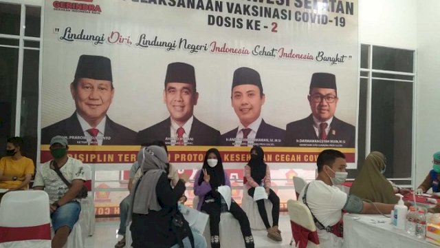 Siapkan 35 Ribu Dosis, Gerindra Sulsel Akan Gelar Vaksinasi Gratis di 24 Daerah