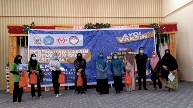 Vaksinasi Sehari PKK Sulsel Sasar 400 Warga