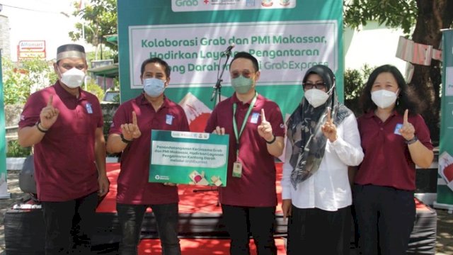 Beri Layanan Pengantaran Darah Cepat dan Aman, PMI Makassar Gandeng Grab