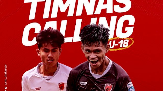 Fadel Muhammad dan Muhammad Dzaky Asraf Huwaidi. (twitter/@PSM_Makassar)