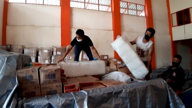 Puluhan KK di Bantaeng Terdampak Banjir, BPBD Sulsel Drop Bantuan Logistik
