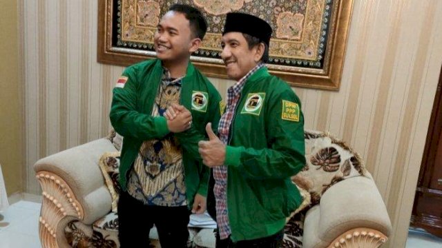 Mantan Bupati Takalar Burhanuddin Baharuddin bersama dengan Ketua DPW PPP Sulsel, Imam Fauzan AU.