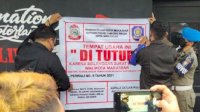 THM Barcode Ditutup Satpol PP Makassar