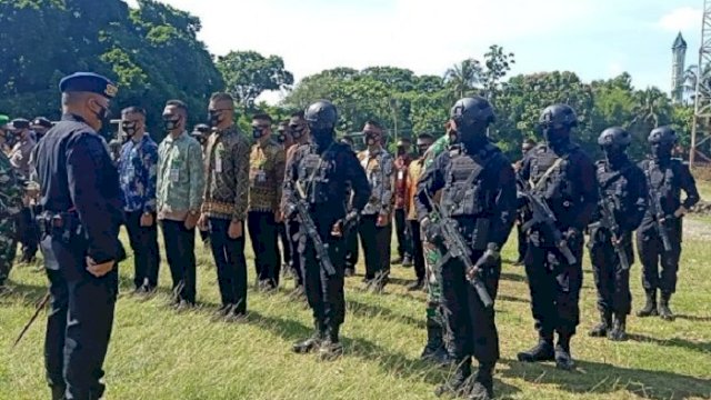 Presiden Jokowi Akan Resmikan Bendungan Kareloe, TNI-Polri Gelar Pasukan Pengamanan