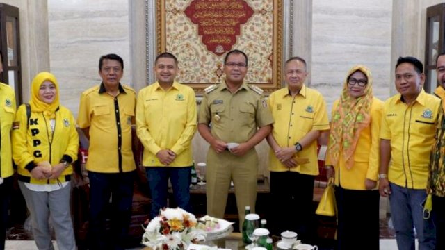 Pengurus Golkar Makassar Temui Walikota, Wahab Tahir: Silaturahmi untuk Kepentingan Rakyat