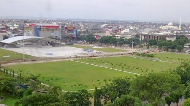Lapangan Karebosi yang akan direvitalisasi tahun depan dengan anggaran Rp18 miliar.