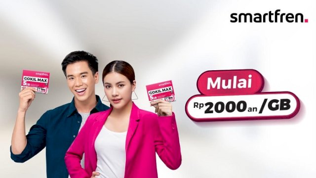 Smartfren Gokil Max Kini Makin Terjangkau, Kuota Besar Tersedia Mulai Rp2.000-an per GB