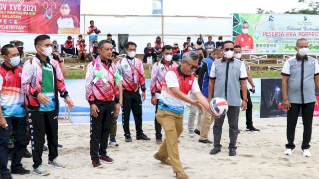 Pra Porprov Cabor Voli Pasir Digelar di Sorowako, Diikuti 11 Daerah