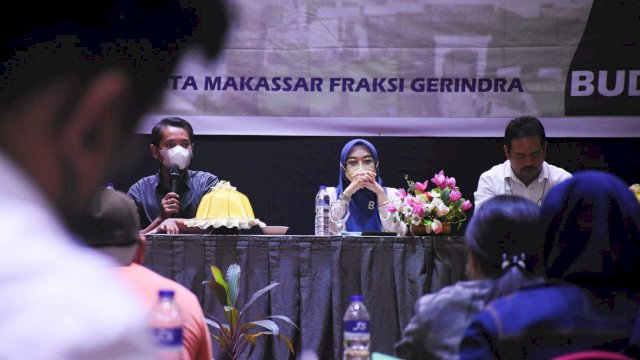 Legislator Gerindra Makassar, Budi Hastuti sosialisasikan Perda Pelestarian Cagar Budaya, di Hotel Travelers, Kamis (9/12/2021).